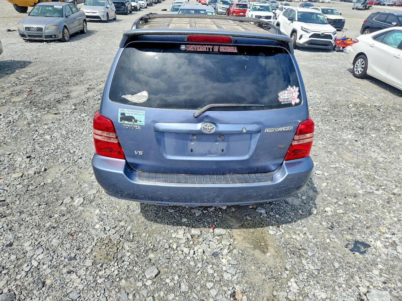 2003 Toyota Highlander Limited Синий vin: JTEGF21A630121261