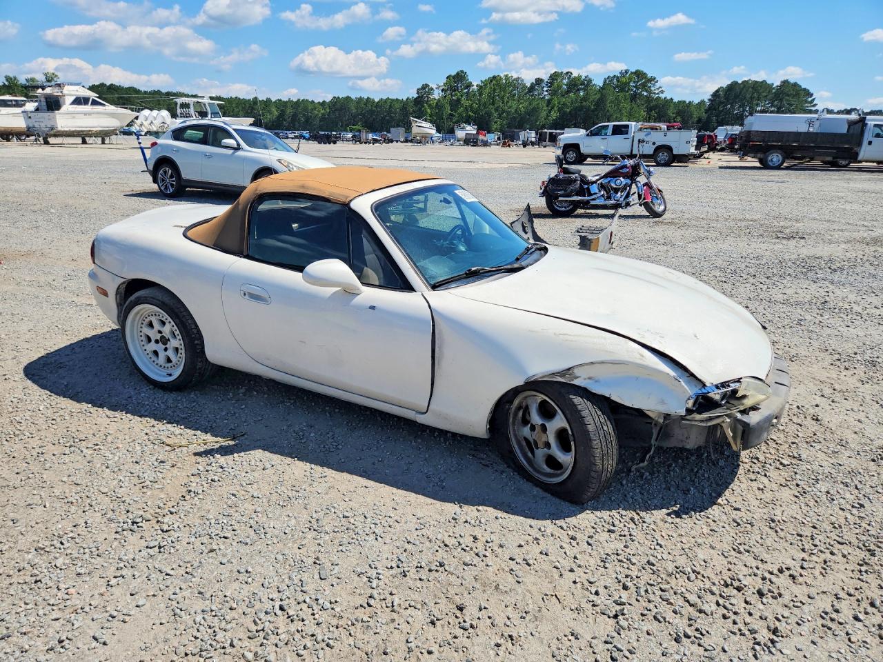 1999 Mazda Mx-5 Miata White vin: JM1NB3535X0109472