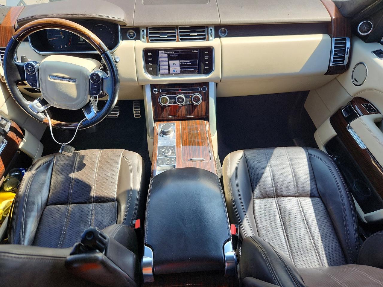 2014 Land Rover Range Rover Supercharged Beige vin: SALGS2EF8EA130569