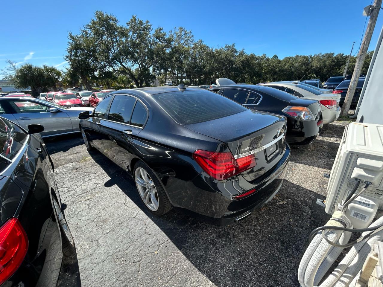 2014 Bmw 750 Li Black vin: WBAYE8C5XED134439