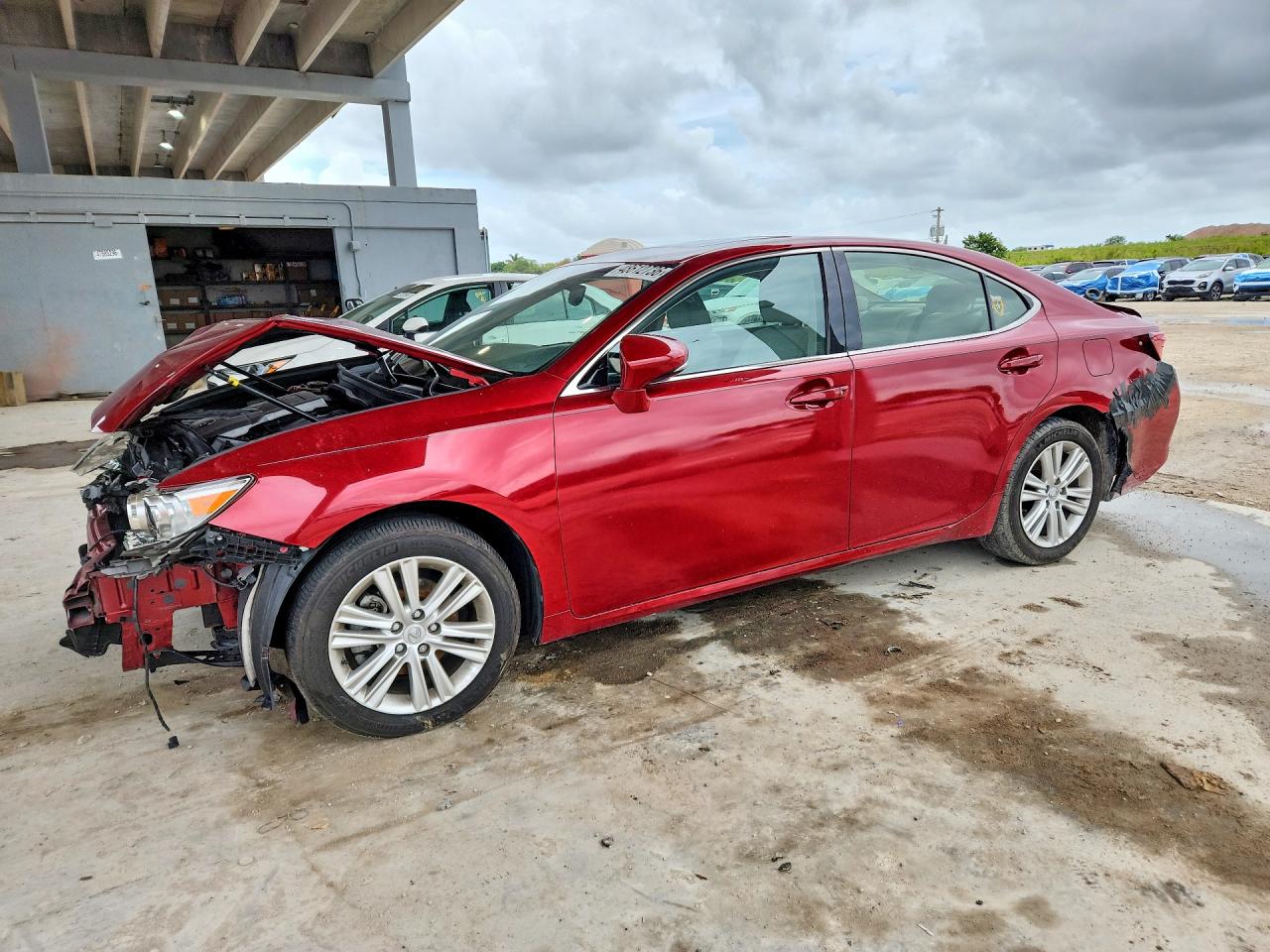 2014 Lexus Es 350 Base Red vin: JTHBK1GG1E2099840