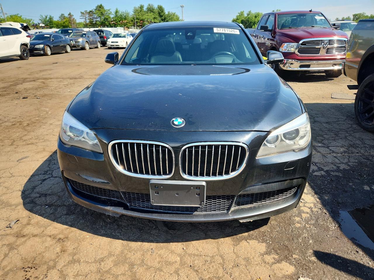 2013 Bmw 750 Lxi Black vin: WBAYF8C58DD139716