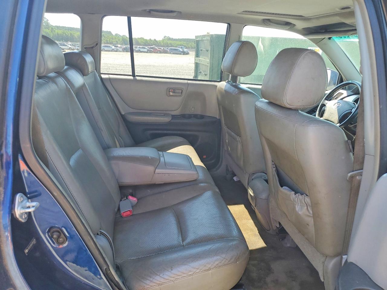 2007 Toyota Highlander Base Blue vin: JTEEP21A570216338