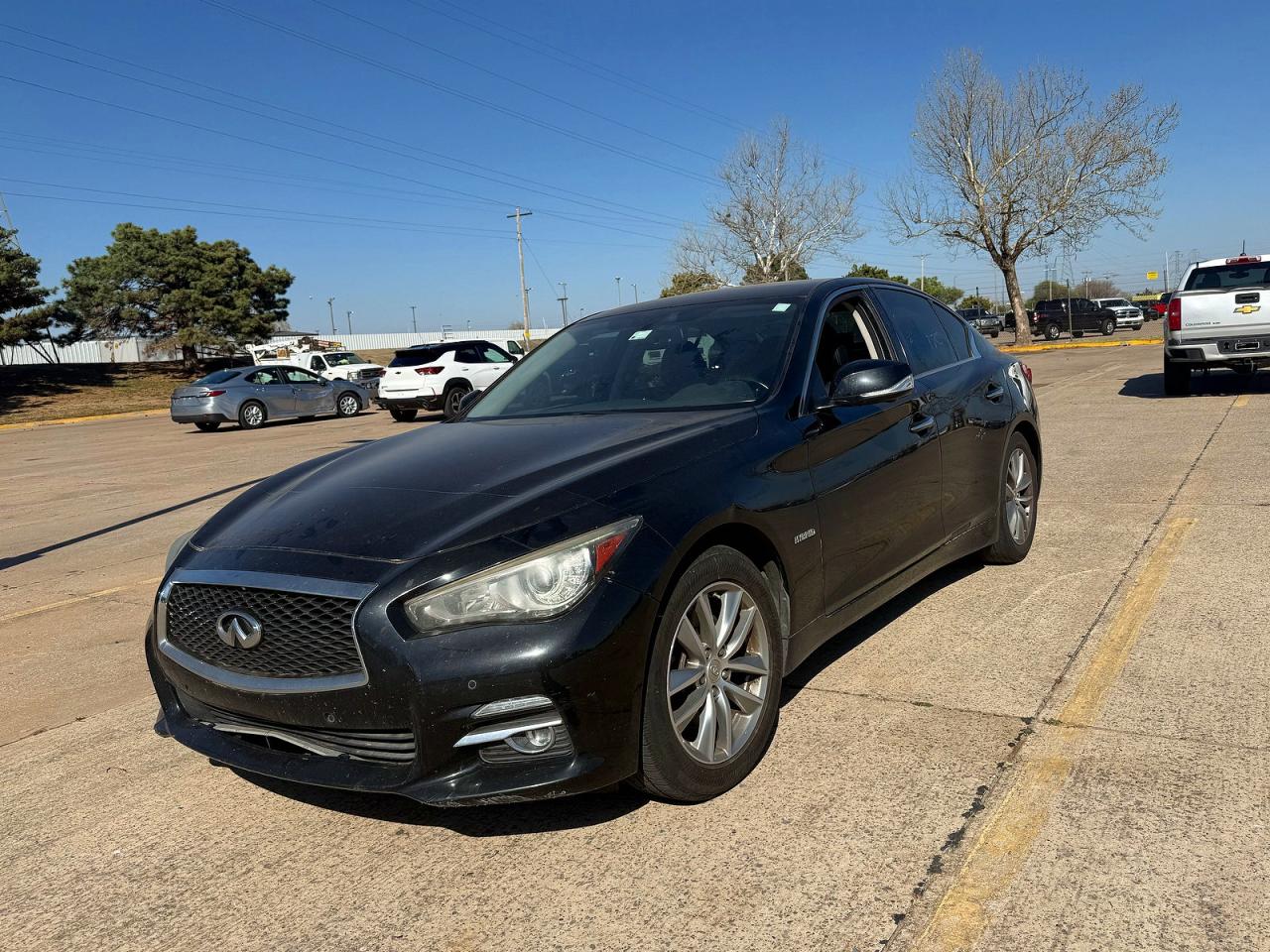 2014 Infiniti Q50 Hybrid Premium Black vin: JN1AV7AR0EM700535