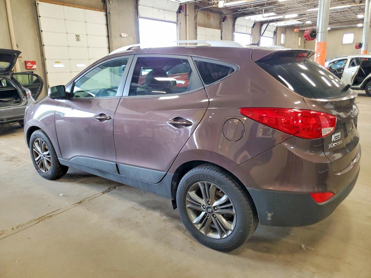 2014 Hyundai Tucson Se Brown vin: KM8JUCAG8EU898123