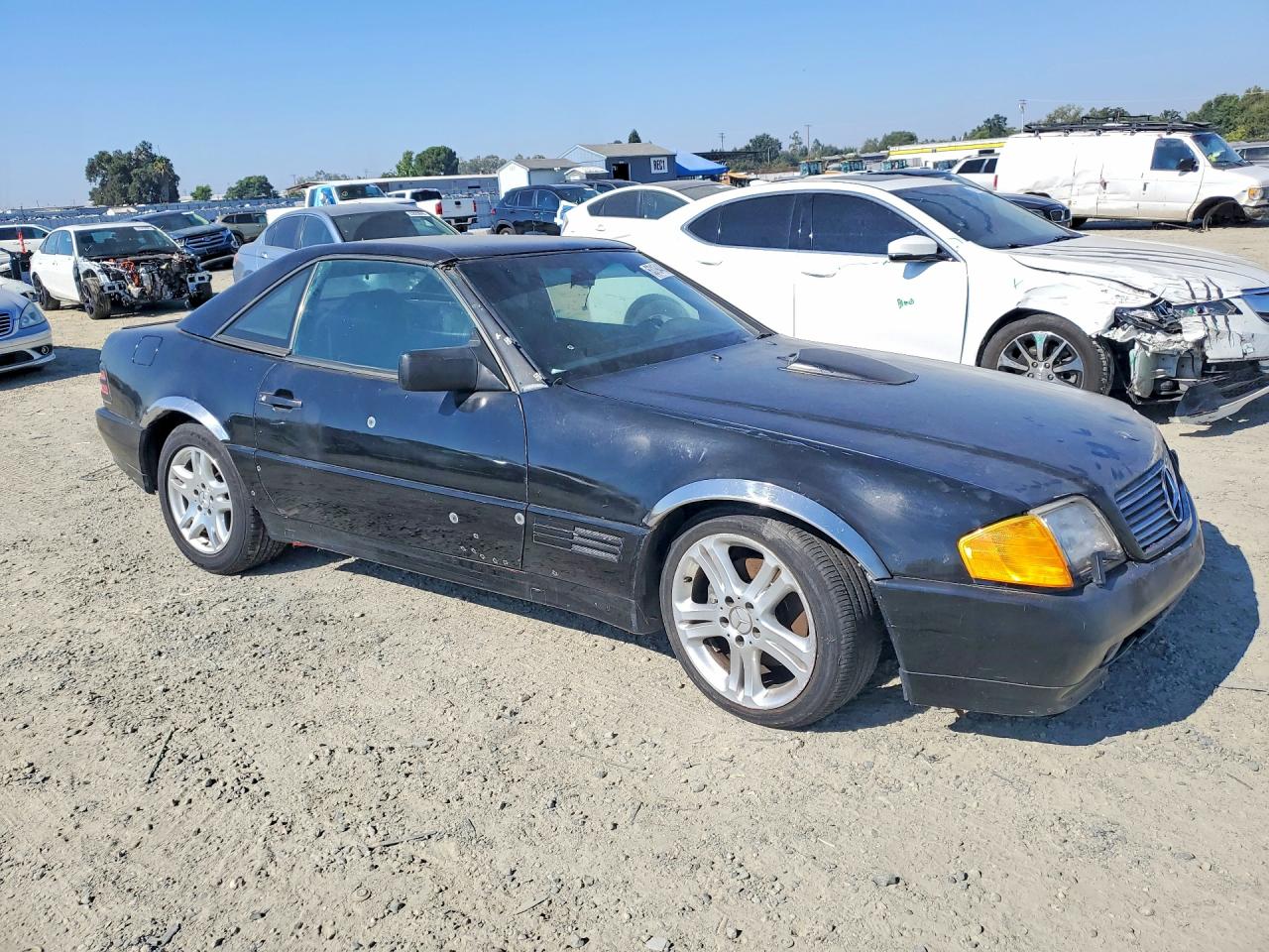 1994 Mercedes-benz Sl 320 Black vin: WDBFA63E9RF102682