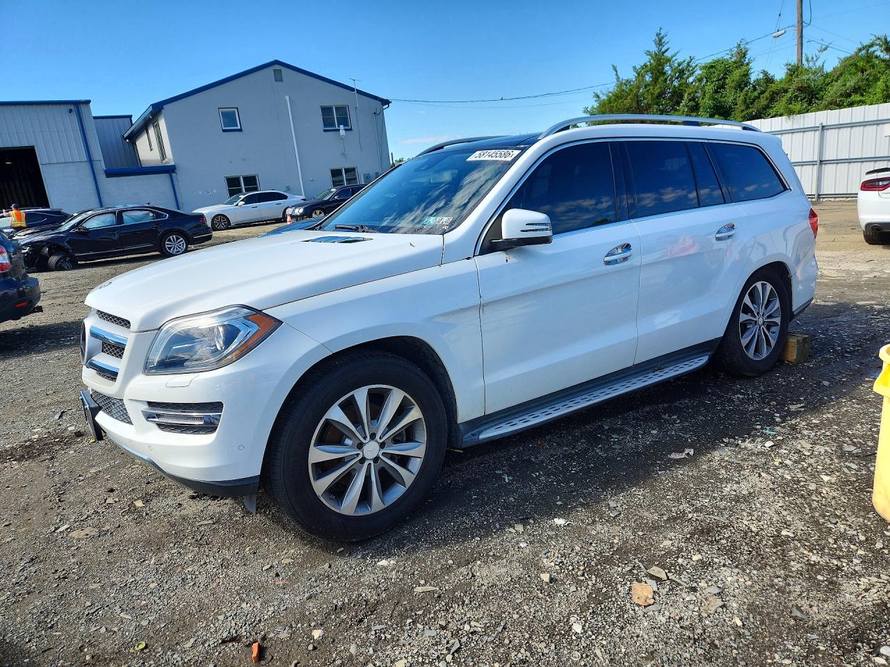 2014 Mercedes-benz Gl 450 4matic White vin: 4JGDF7CE8EA351719