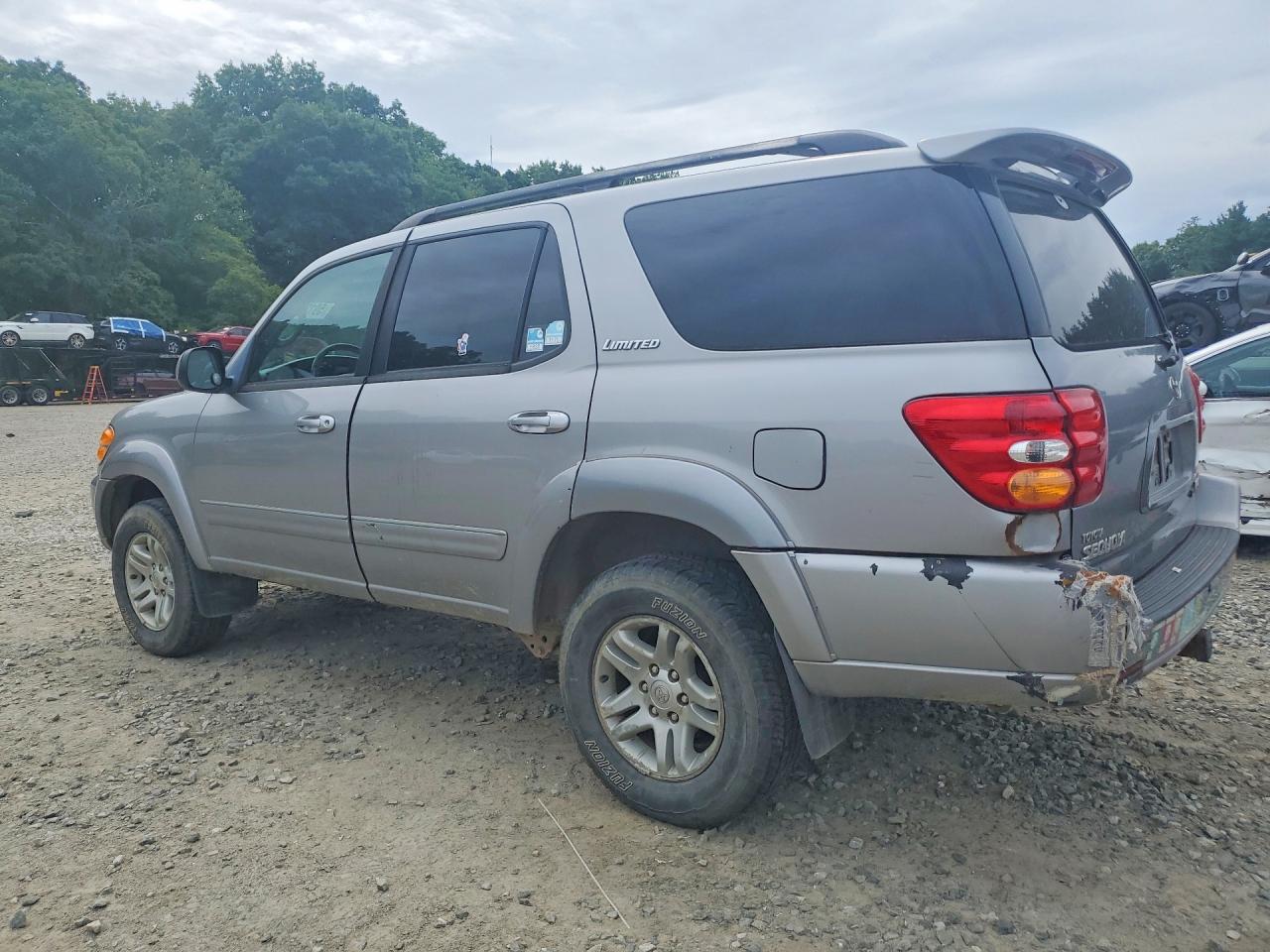 2004 Toyota Sequoia Limited Silver vin: 5TDBT48A54S227790