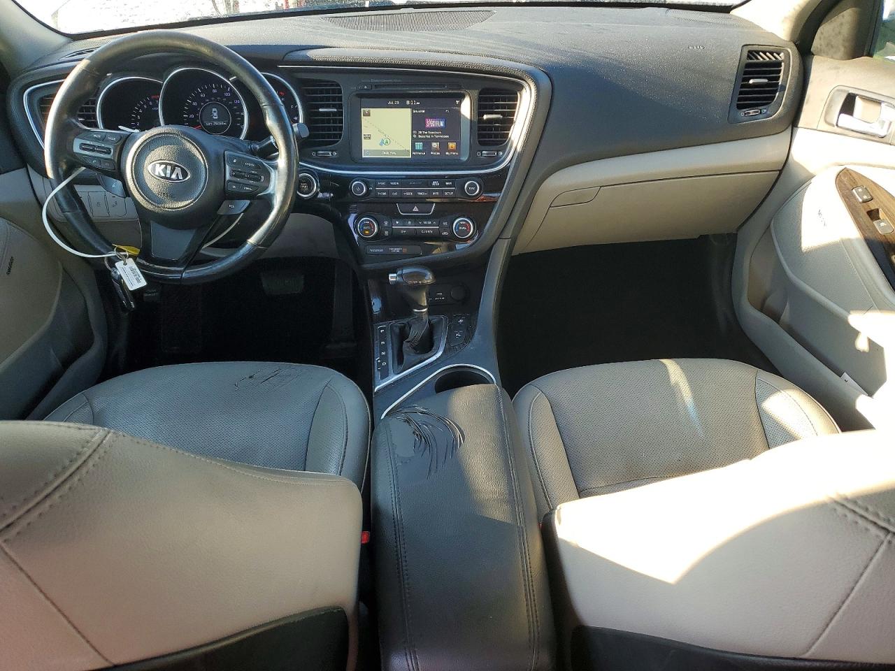 2015 Kia Optima Ex White vin: 5XXGN4A78FG436136