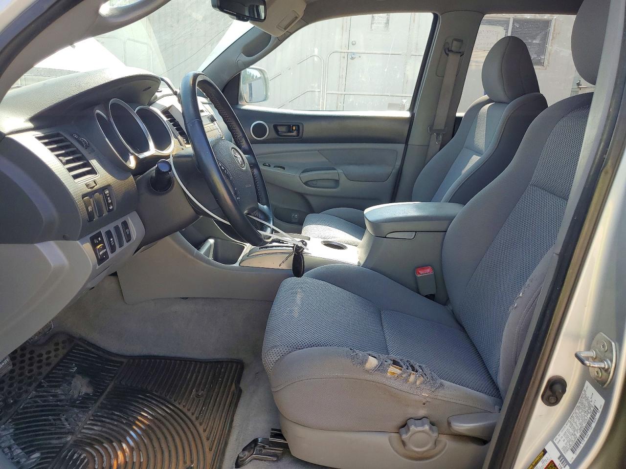 2009 Toyota Tacoma Double Cab Long Bed Silver vin: 5TEMU52N89Z600998