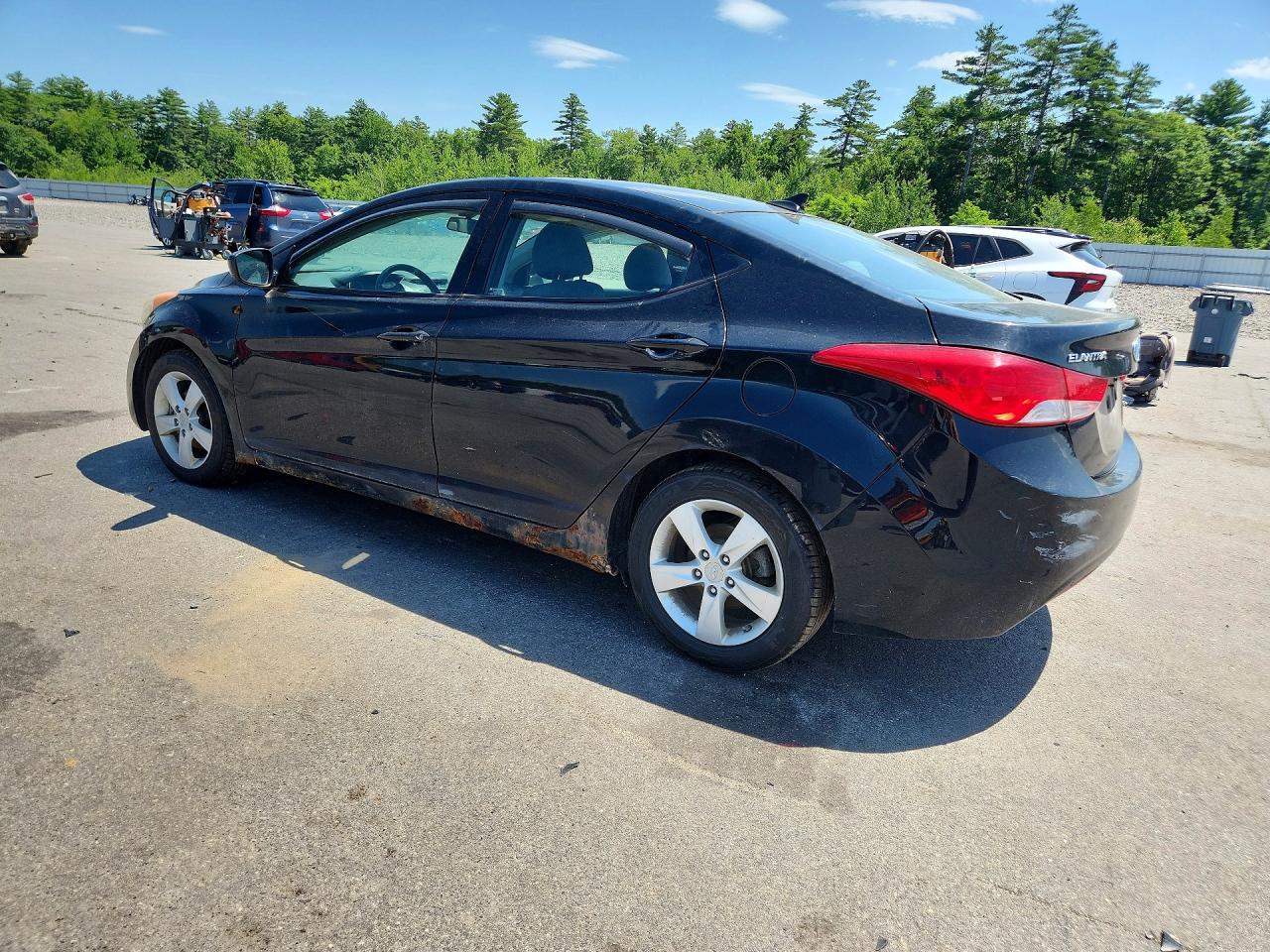 2013 Hyundai Elantra Gls Black vin: 5NPDH4AEXDH409482
