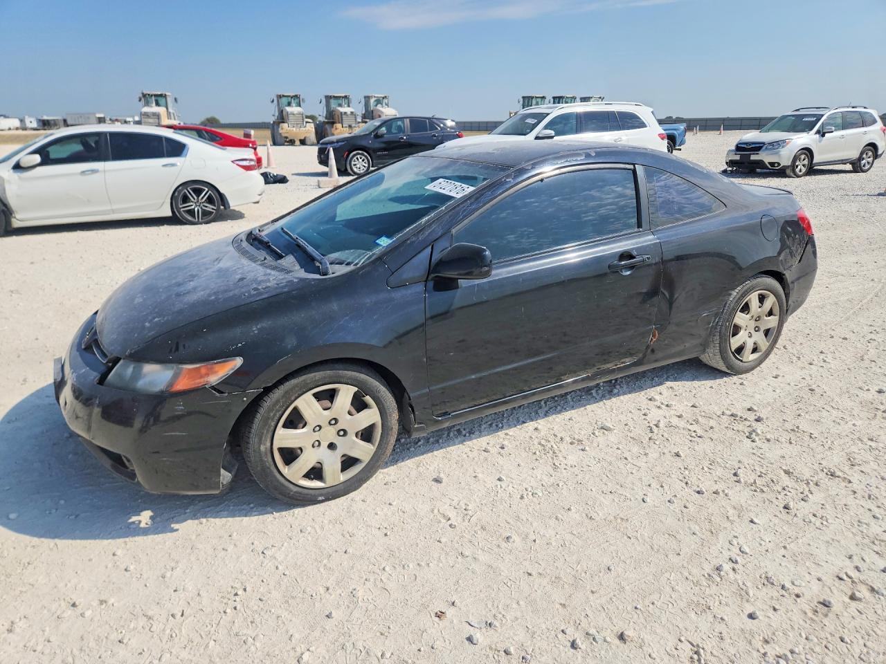 2008 Honda Civic Lx Black vin: 2HGFG12608H558016