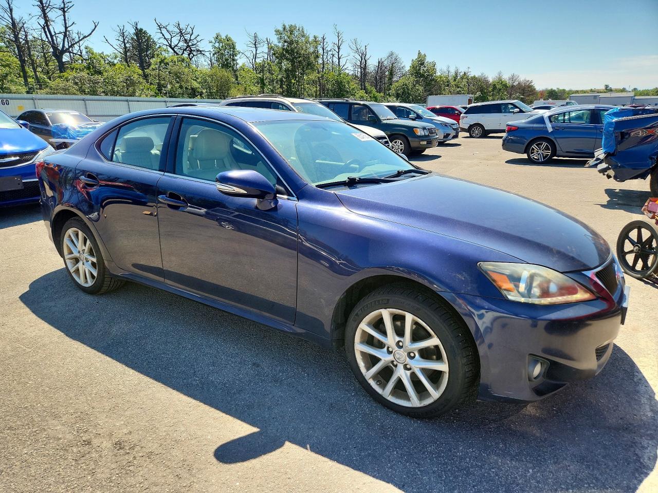 2011 Lexus Is 250 Blue vin: JTHCF5C24B5051530
