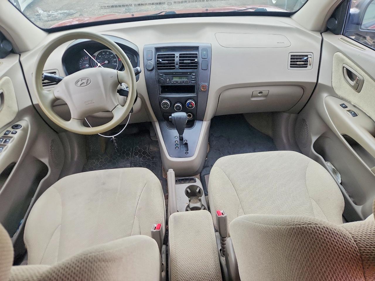 2005 Hyundai Tucson Gl Burgundy vin: KM8JM12B25U145713
