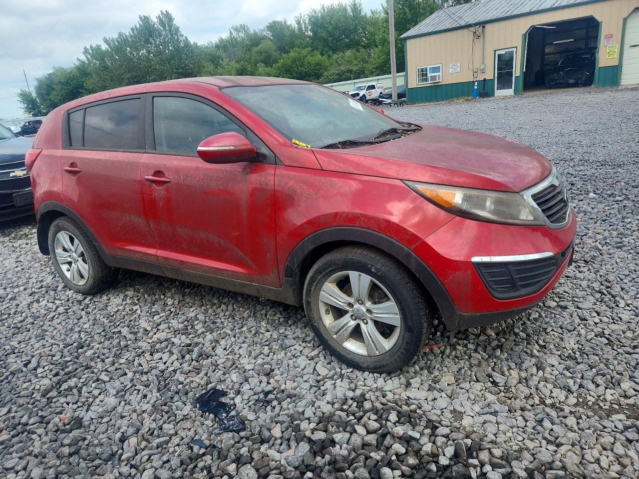 2013 Kia Sportage Lx Red vin: KNDPBCA26D7536569