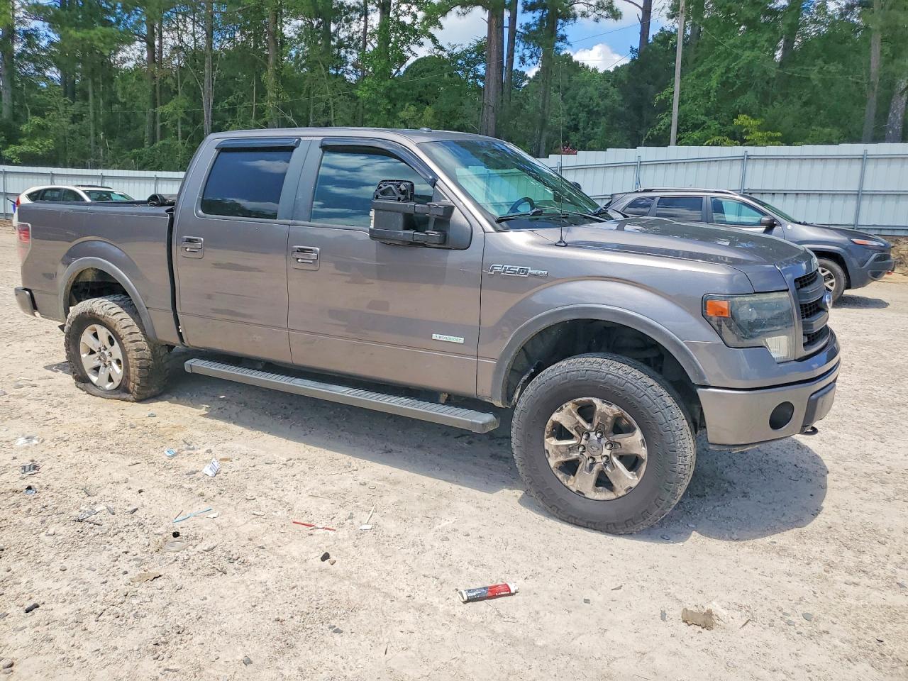 2014 Ford F150 Supercrew Gray vin: 1FTFW1ET0EFB92672