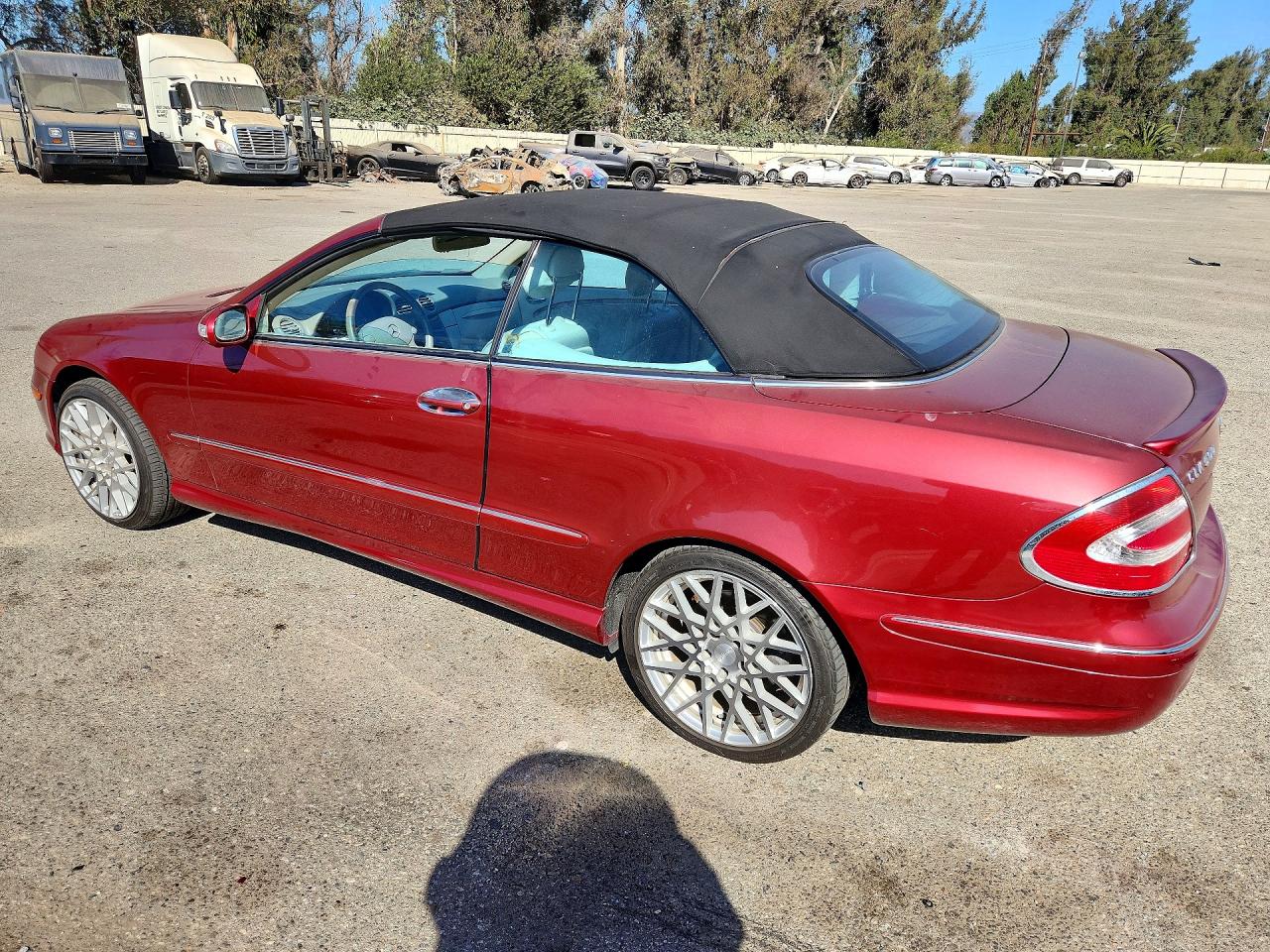 2004 Mercedes-benz Clk 500 Red vin: WDBTK75G14T005040