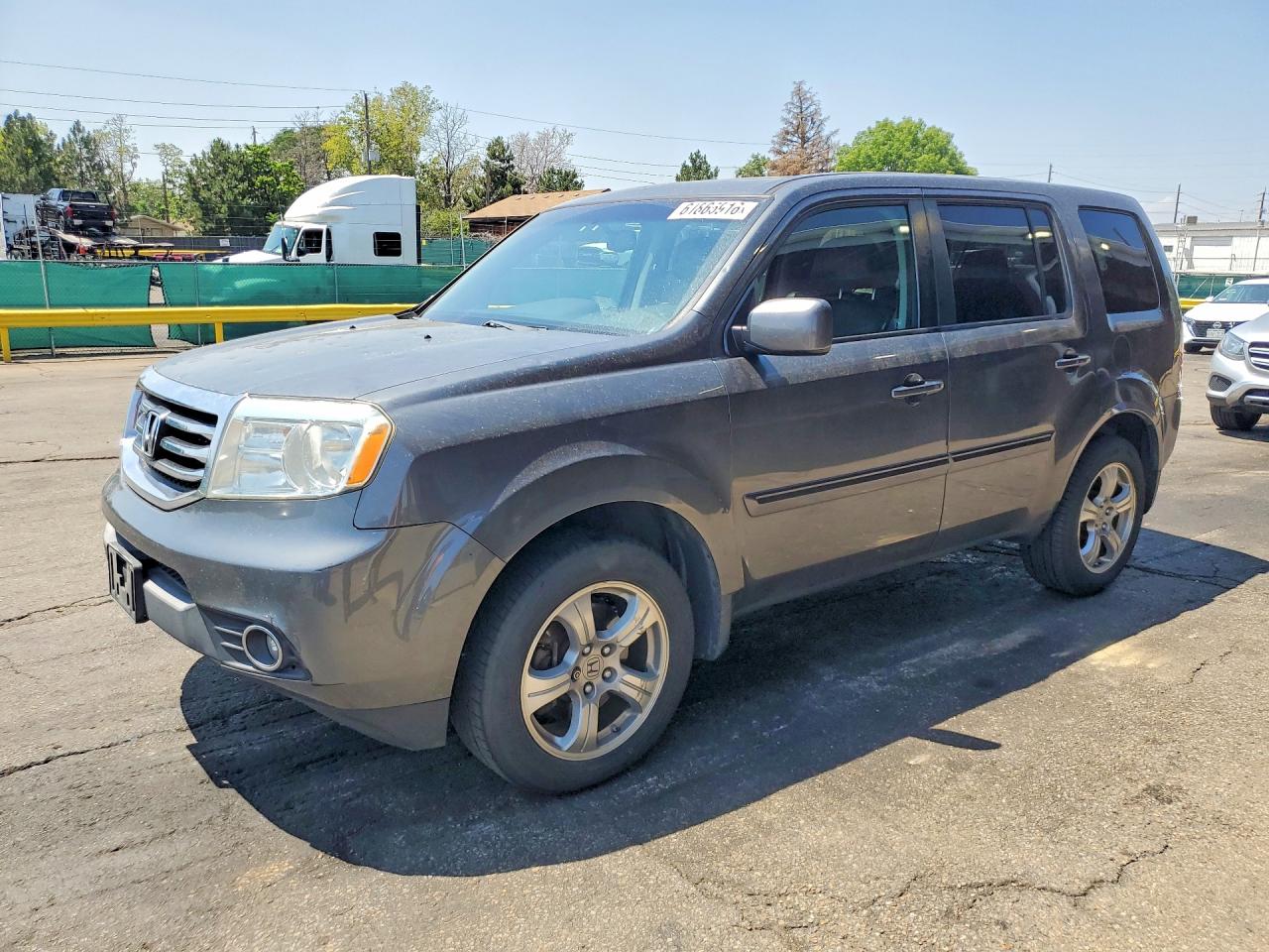 2012 Honda Pilot Exln Gray vin: 5FNYF4H7XCB074400