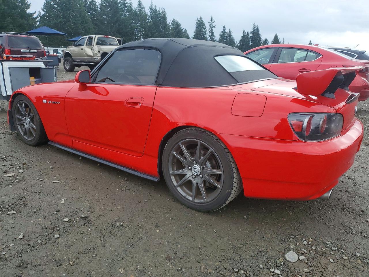 2007 Honda S2000 Red vin: JHMAP21417S003578