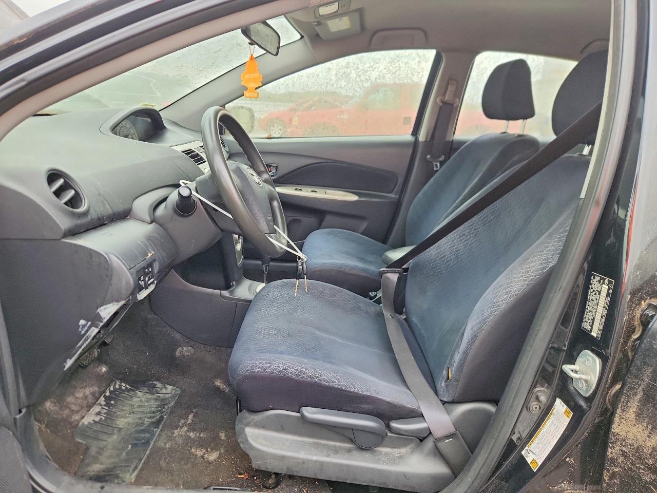 2007 Toyota Yaris Base Black vin: JTDBT923871165388