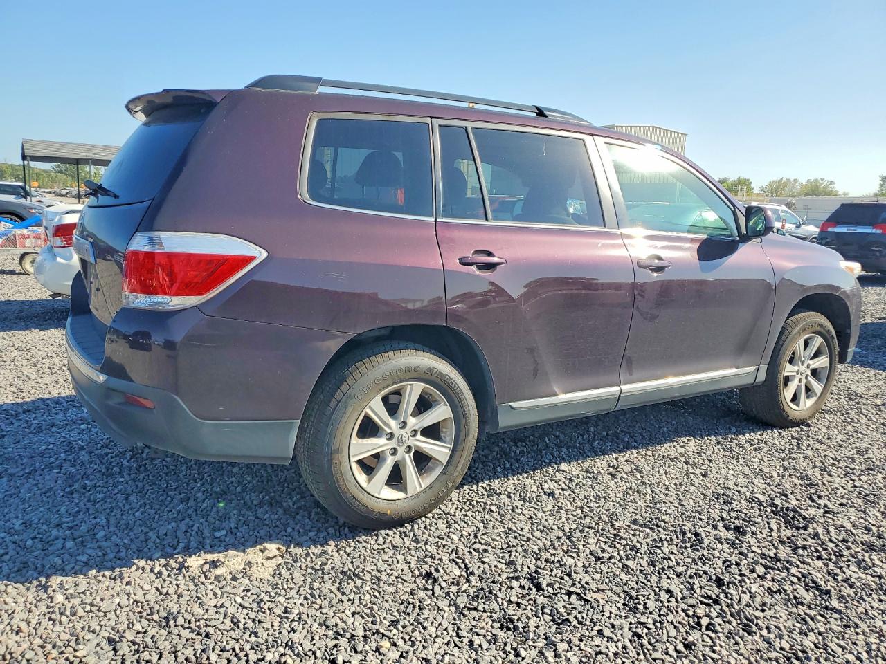 2013 Toyota Highlander Se Purple vin: 5TDBK3EH7DS226798