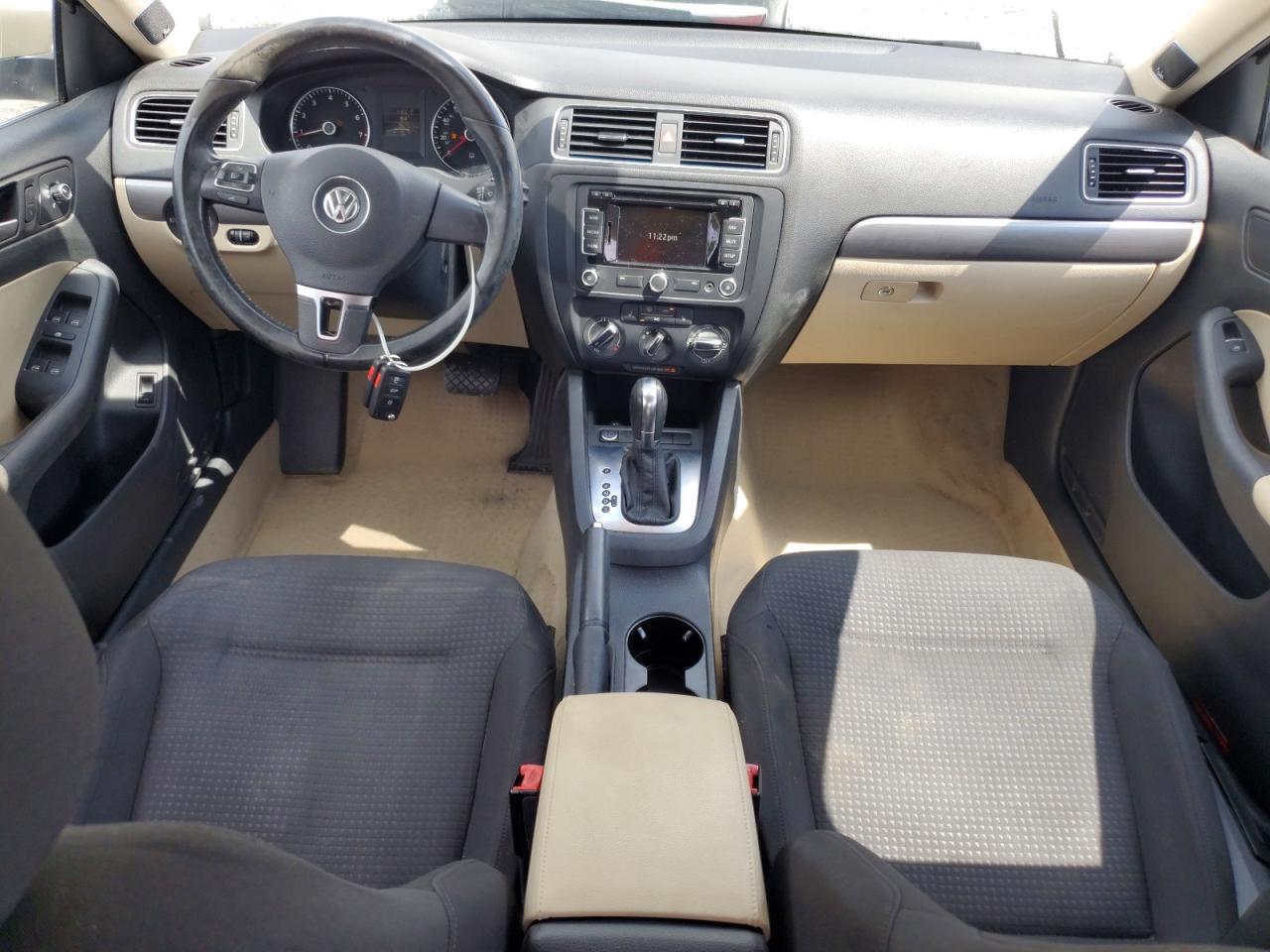 2014 Volkswagen Jetta Sel Cream vin: 3VWL07AJ8EM258491