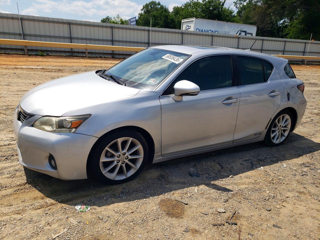 2012 Lexus Ct 200 Silver vin: JTHKD5BH3C2065915