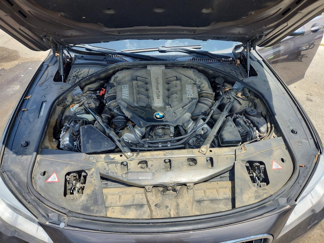 2014 Bmw 750 Lxi Gray vin: WBAYF8C59ED142576