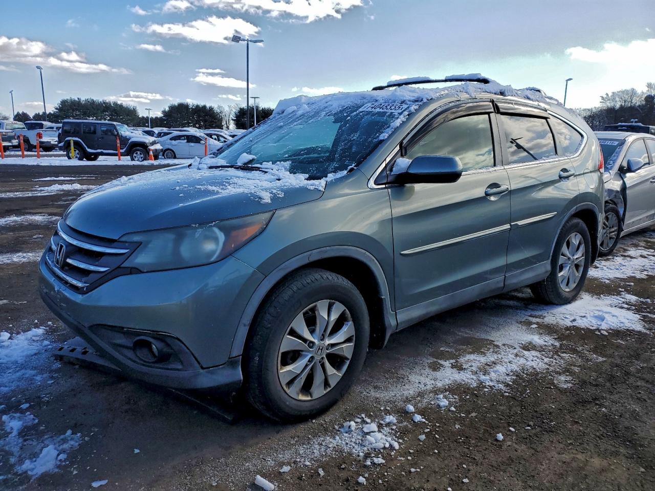 2012 Honda Cr-v Exl Green vin: JHLRM4H74CC013828