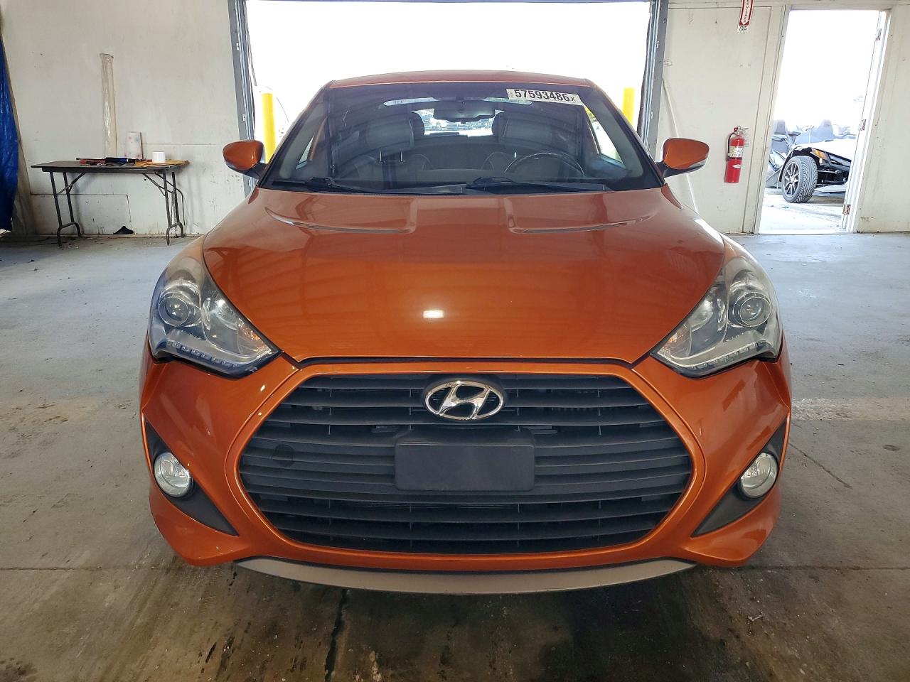 2013 Hyundai Veloster Turbo Orange vin: KMHTC6AE7DU143328