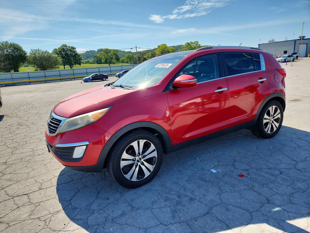 2011 Kia Sportage Ex Red vin: KNDPC3A21B7072195