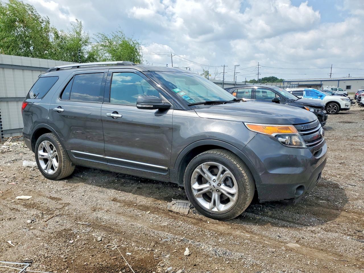 2015 Ford Explorer Limited Gray vin: 1FM5K8F86FGC14952