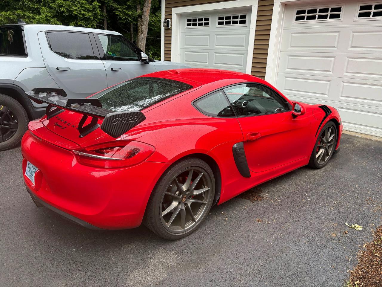 2014 Porsche Cayman S Red vin: WP0AB2A80EK191347