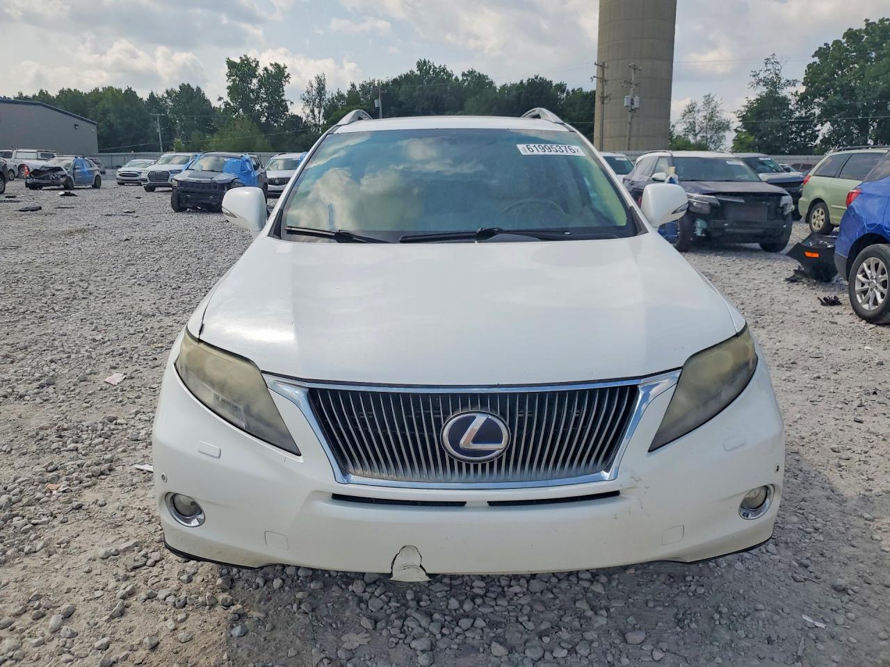 2011 Lexus Rx 450h White vin: JTJBC1BA4B2420859