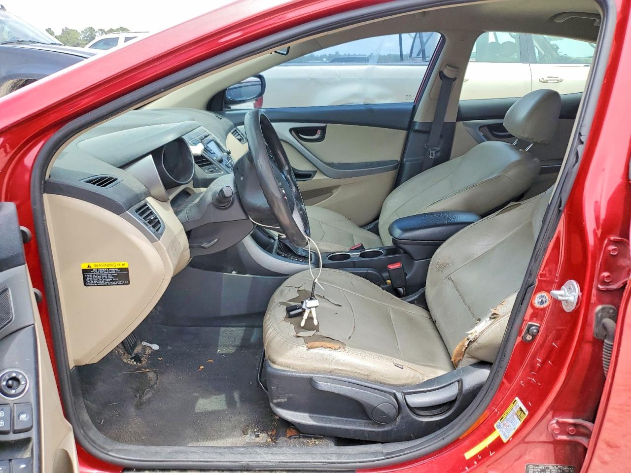2014 Hyundai Elantra Se Красный vin: KMHDH4AE4EU186021