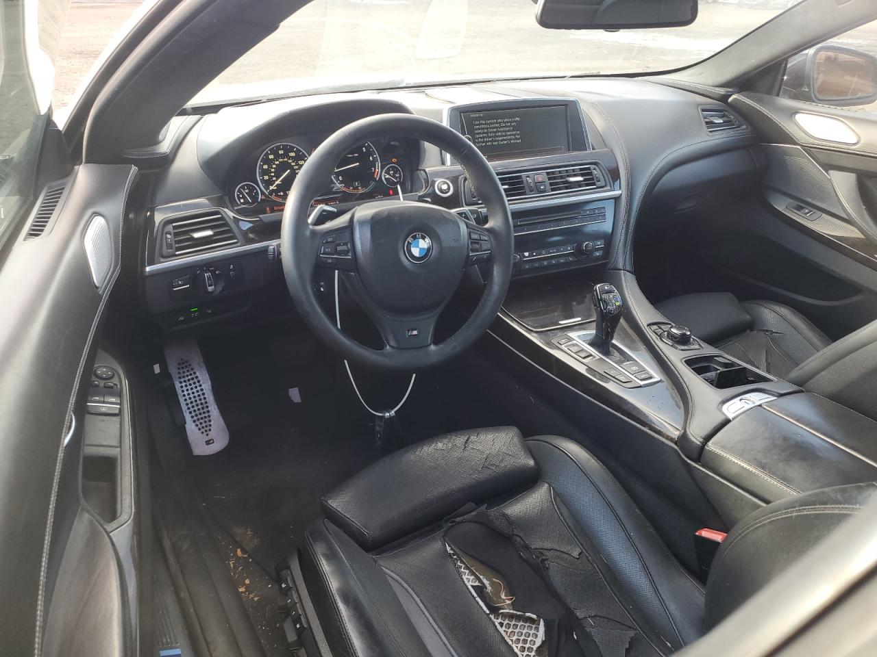 2012 Bmw 650 I Black vin: WBALX3C54CC528738