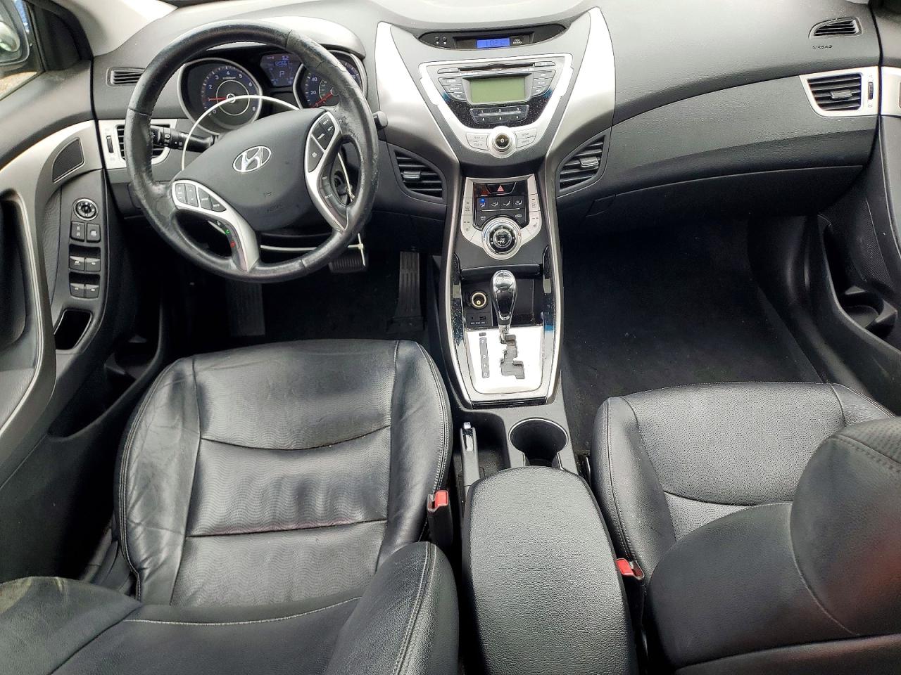 2012 Hyundai Elantra Limited Black vin: KMHDH4AE6CU273951