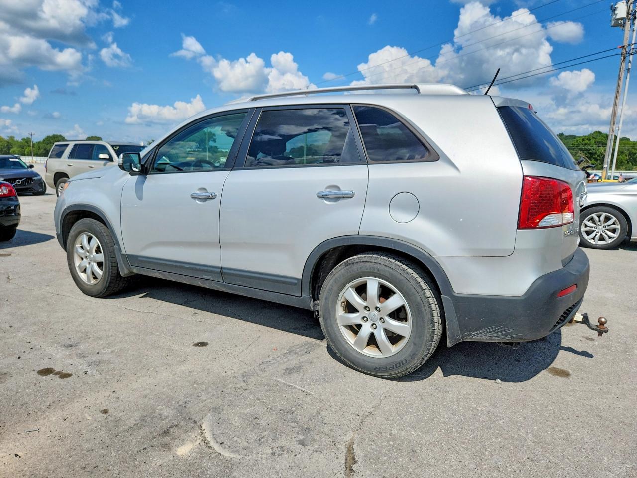 2012 Kia Sorento Lx Silver vin: 5XYKT3A64CG269914