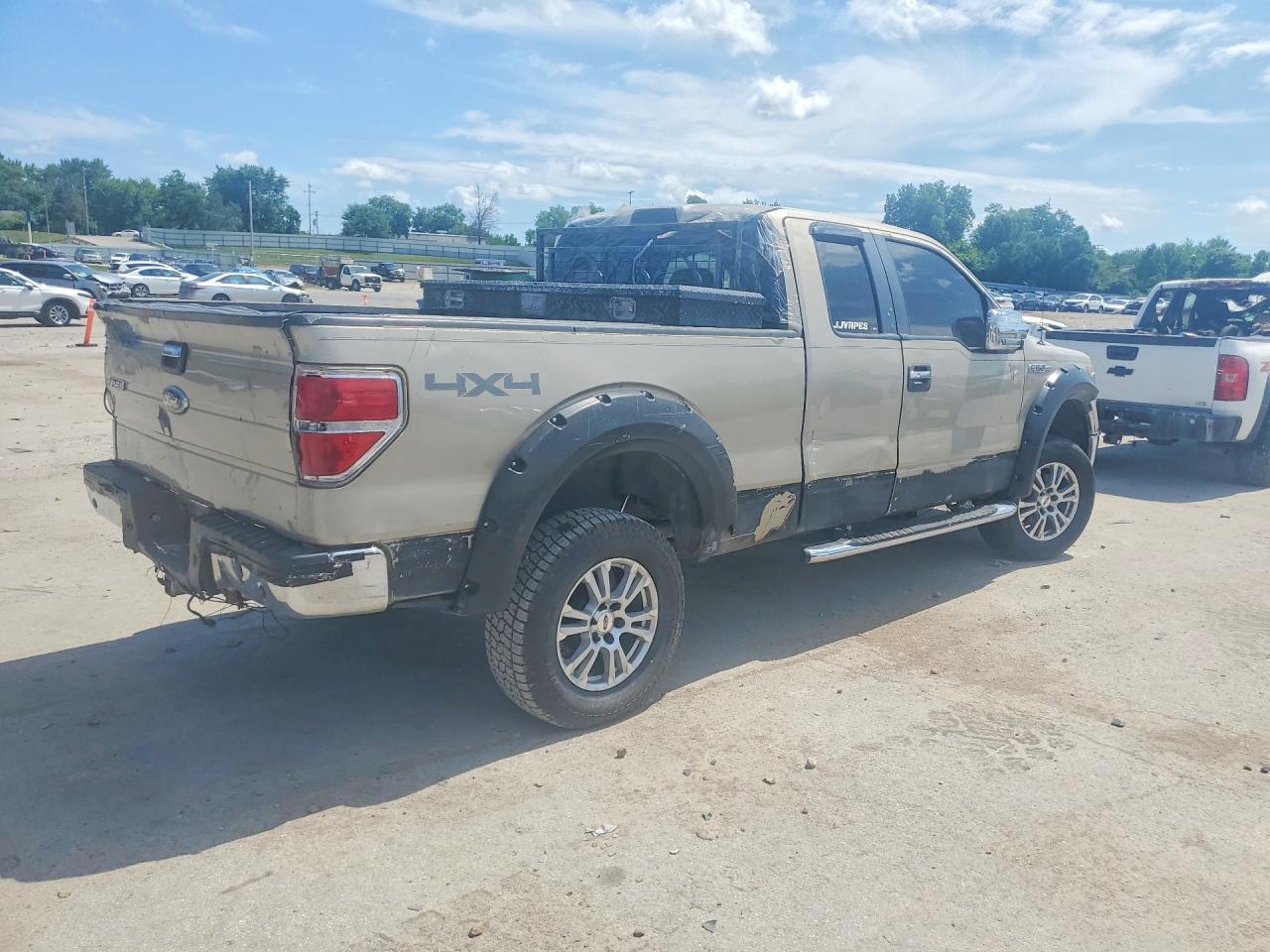 2009 Ford F150 Super Cab Beige vin: 1FTPX14V19FA98780