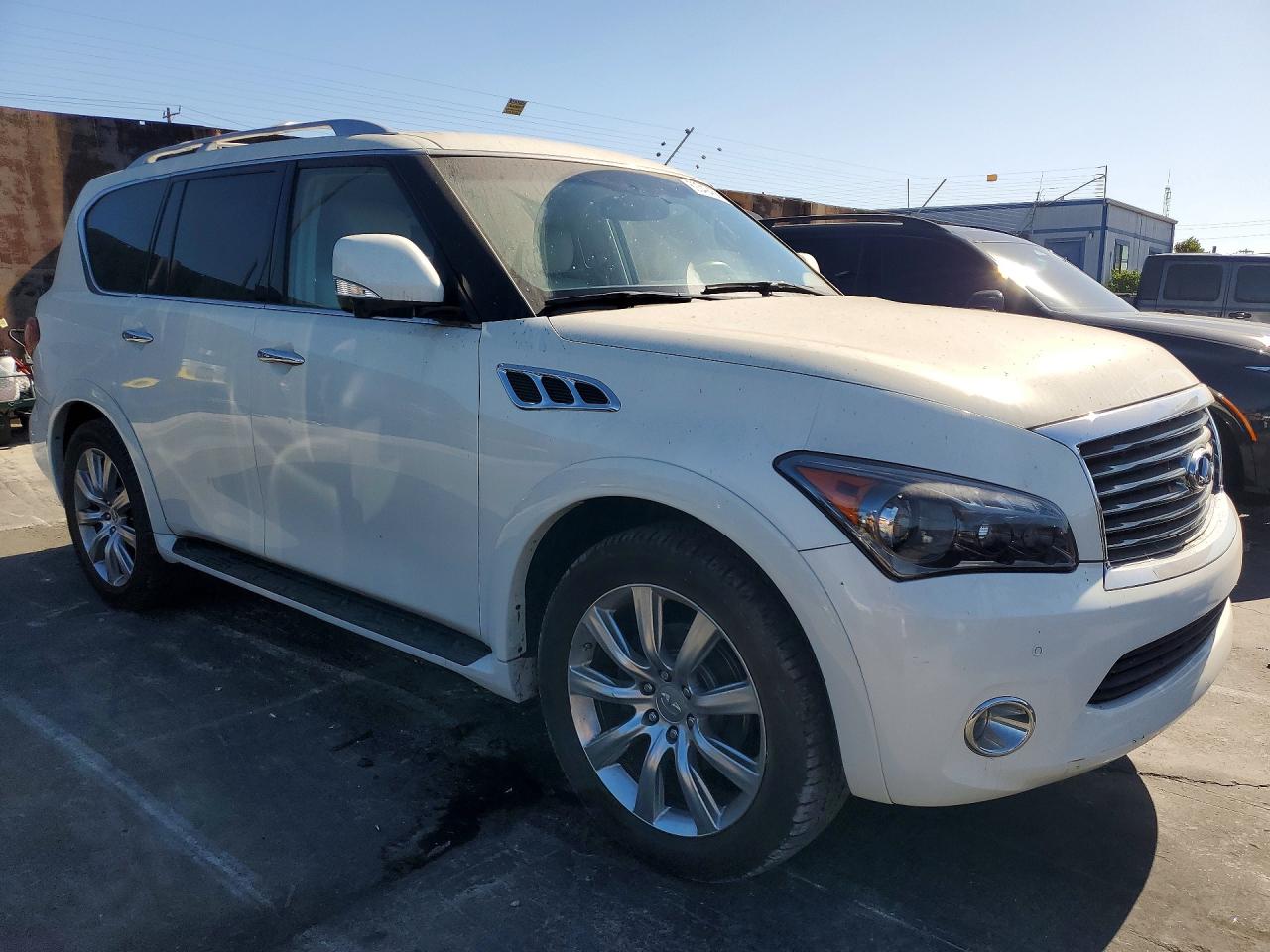 2012 Infiniti Qx56 Base White vin: JN8AZ2NE6C9021322