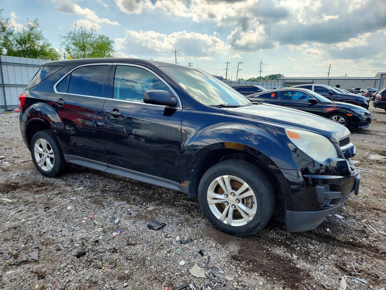 2012 Chevrolet Equinox Ls Black vin: 2GNFLCEK9C6142136