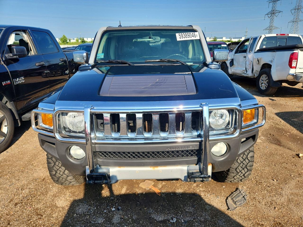 2009 Hummer H3 Черный vin: 5GTEN13E898101654