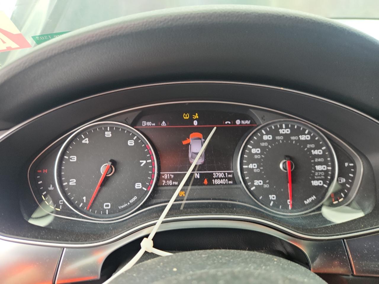 2012 Audi A7 Prestige Black vin: WAUSGAFC8CN001476