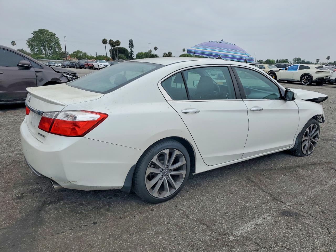 2013 Honda Accord Sport White vin: 1HGCR2F53DA235494
