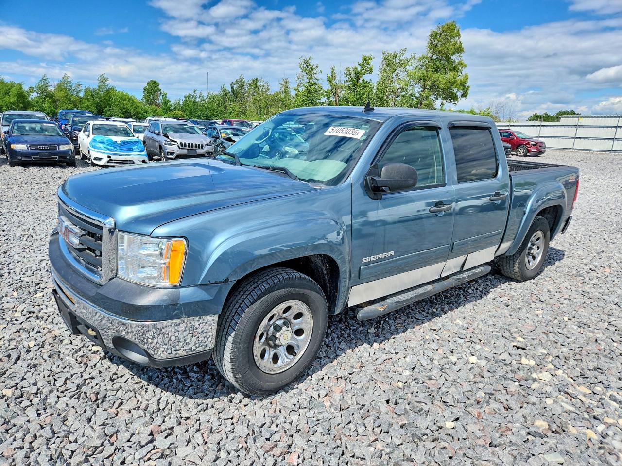 2010 Gmc Sierra K1500 Sl Blue vin: 3GTRKUEA6AG167177