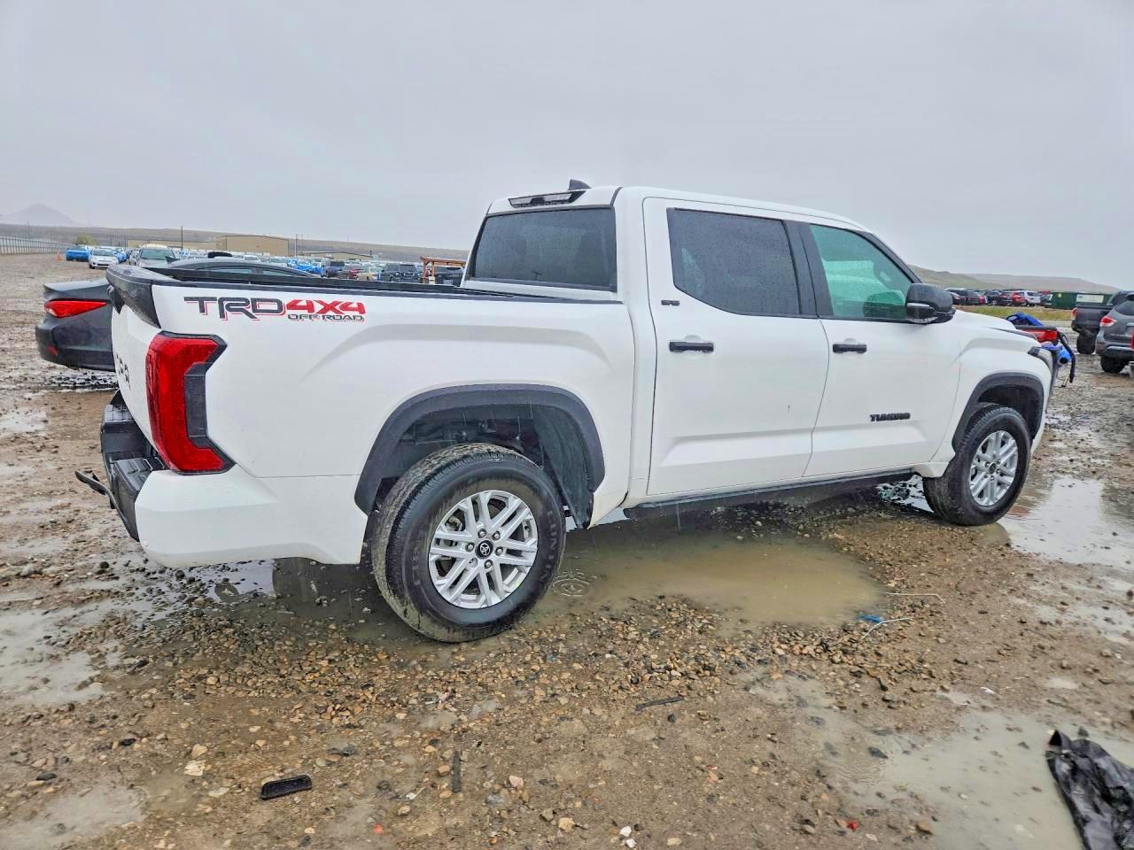2025 Toyota Tundra Crewmax Sr White vin: 5TFLA5DB3SX266531