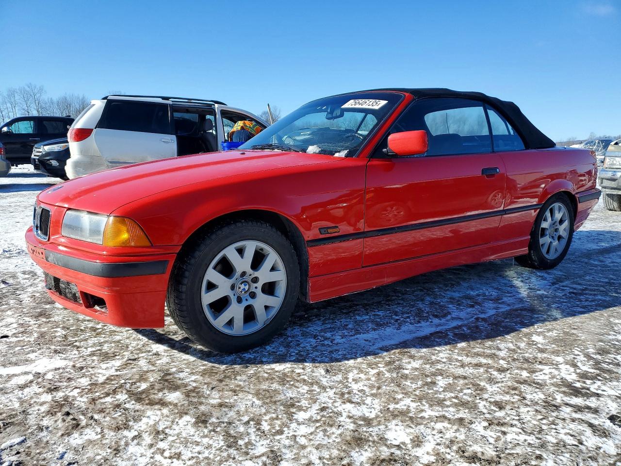 1996 Bmw 328 Ic Red vin: WBABK7320TET61953