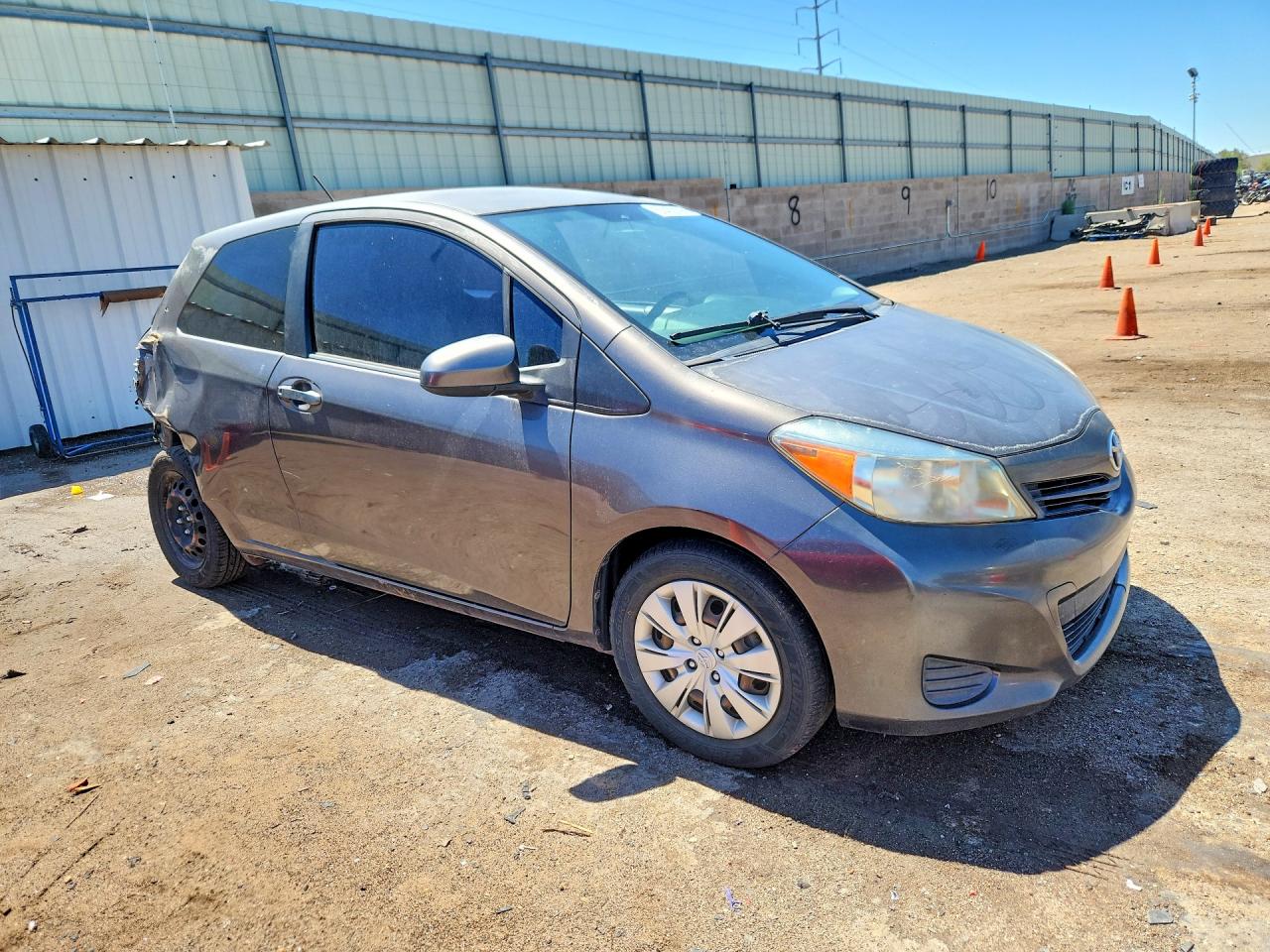 2012 Toyota Yaris 3-door L Gray vin: JTDJTUD30CD532255