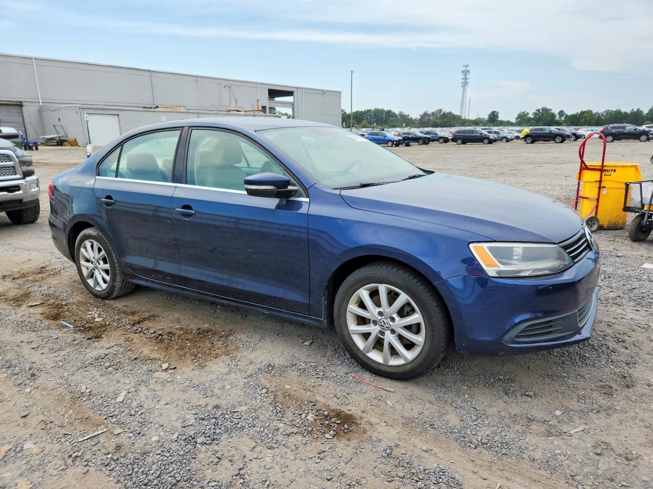 2014 Volkswagen Jetta Se Синий vin: 3VWD17AJ8EM444145