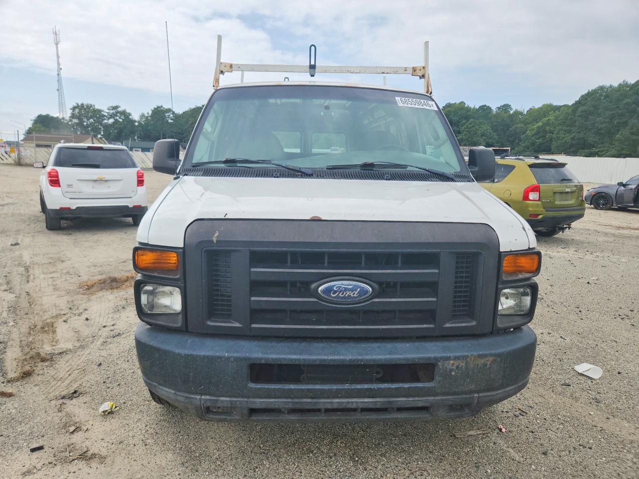 2008 Ford Econoline E250 Van White vin: 1FTNE24W68DA29072